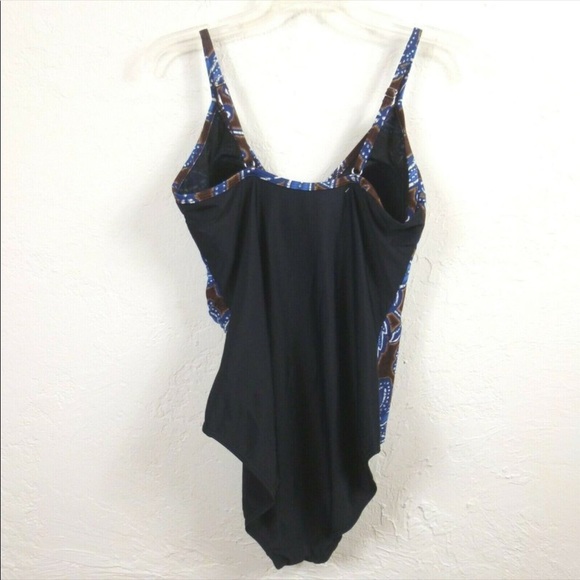 Blue Floral Swimsuit - Picture 4 of 11